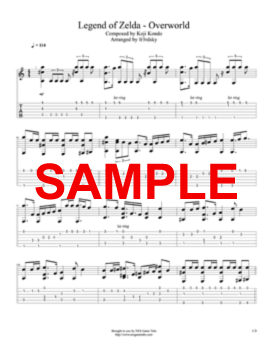 zelda guitar form legend va overworld tabs pdf sample tab theme formswift unavailable color classical amazon